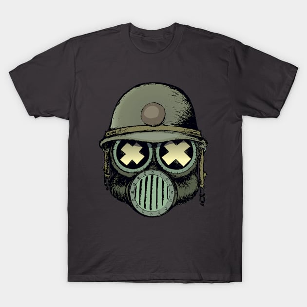 War Skull v2 T-Shirt by mangulica